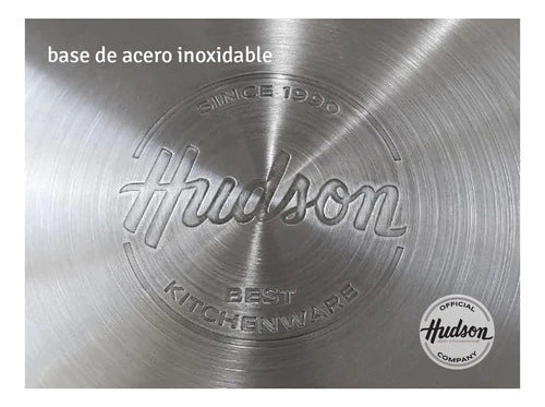 Bateria de Acero Inoxidable 6 Piezas Tapa Colador Plateado