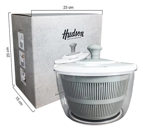 Escurridor de Verduras Plástico Centrifugador Blanco