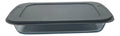 Fuente Rectangular de Vidrio p/ Horno c/ Tapa 295x176x51 Gris