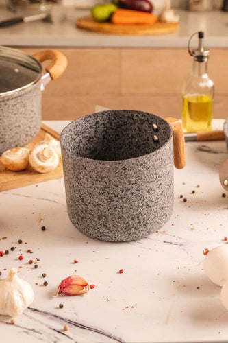 Jarro Granito Stone Hervidor Aluminio 14cm Inducción Gris