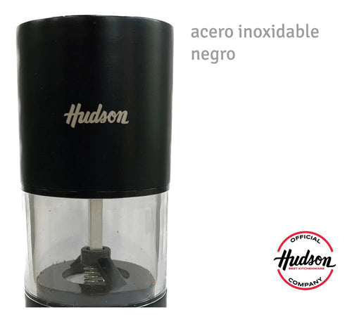 Molinillo de Acero Inoxidable Negro 125 mm