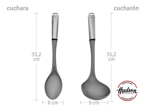 Set 6 Utensilios de cocina de Nylon y Acero