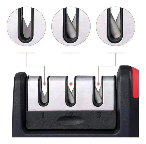 Afilador c/ Piedra Ceramica para Cuchillo Profesional