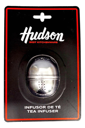 Infusor De Té En Hebras Redondo Con Cadena Plateado