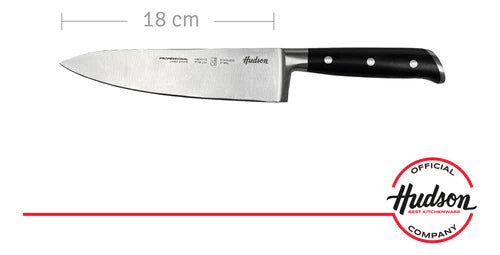 Cuchillo Cheff Línea Professional 7 Inoxidable + Tabla De Madera 33x23