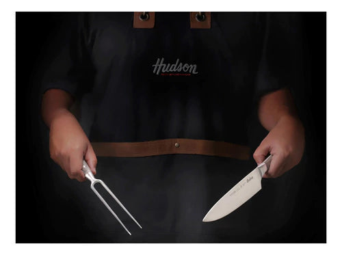 Set Cuchillo + Tenedor + Tijera de Acero Inoxidable p/ Parrilla