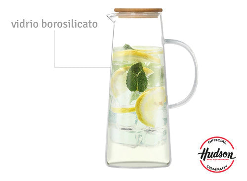 Jarra De Doble Vidrio 1.4 Litros + 6 Vasos doble pared 80 ml