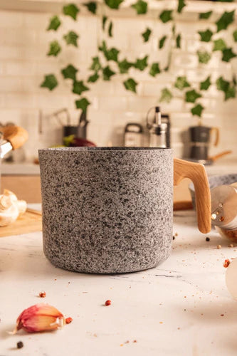 Jarro Granito Stone Hervidor Aluminio 14cm Inducción Gris