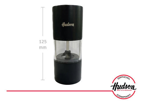 Molinillo de Acero Inoxidable Negro 125 mm