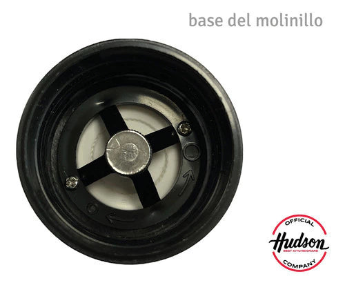 Molinillo de Acero Inoxidable Negro 125 mm