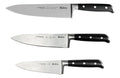 Set x3 Cuchillo Profesionales Acero Inoxidable 20 + 18 + 15 cm