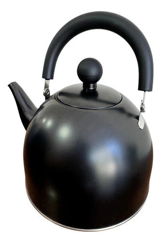 Pava Total Black 1.5lts Pico Matero Color Negro