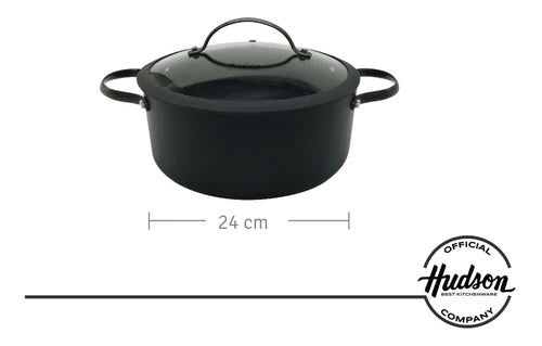 Cacerola de Aluminio 28 cm Negra Antiadherente Total Black