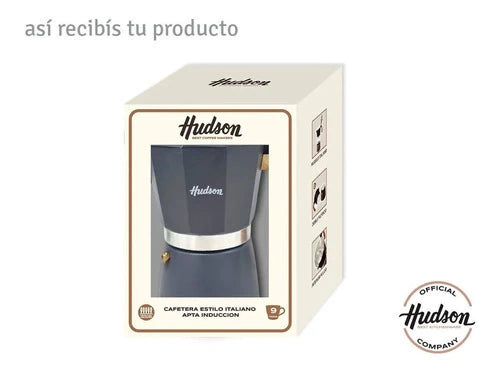 Cafetera Esmaltada Italiana Gris Moka 6 Pocillos
