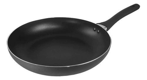 Sarten de alumino 24 cm c/ Mango Siliconado Negro