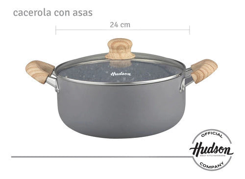 Cacerola de Aluminio 24 cm C/ antiadherente Granito
