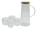 Set Jarra De Vidrio + Set 4vasos Doble Vidrio Hudson Oficial