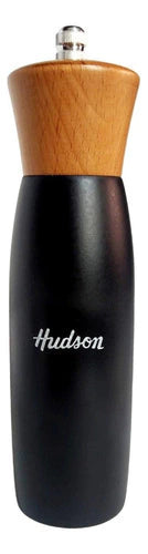 Molinillo De Madera Hudson Laqueado Color Negro 20 Cm