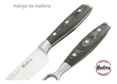 Set Cuchillo + Tenedor + Tijera de Acero Inoxidable p/ Parrilla
