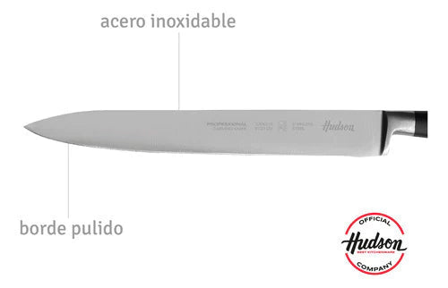 Cuchillo Carnicero Trinchador Línea Profes + Tabla De Madera 33x23 cm