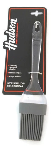Pincel de Silicona Gourmet 22 cm Gris