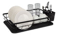 Escurridor de Platos Acero Inoxidable 1 Piso Negro