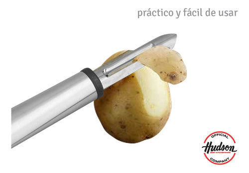 Pelapapas con Mango de Acero Inoxidable 17cm