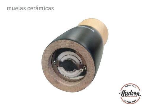 Molinillo de Madera Laqueado 15 cm Negro