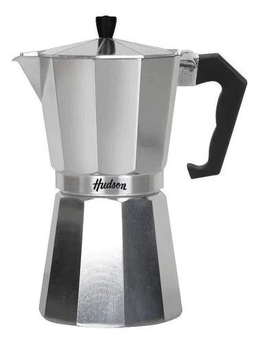 Cafetera Italiana Aluminio Pulido p/ 6 pocillos