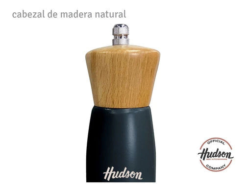 Molinillo de Madera Laqueado 15 cm Negro