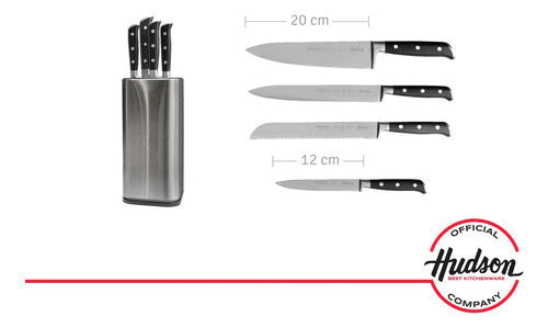 Set x 4 Cuchillos Profesionales 23x10cm Plateado