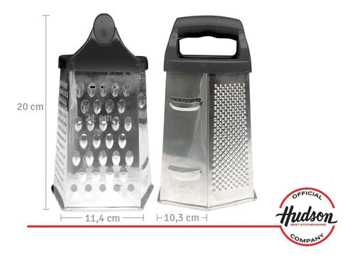 Rallador Hexagonal Hudson De Acero Inoxidable 6 Caras 20 Cm