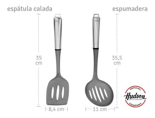 Set 6 Utensilios de cocina de Nylon y Acero