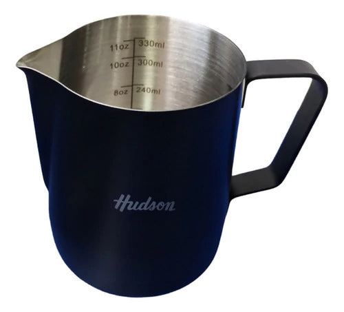 Jarro Negro Pitcher W30 330ml Barista Arte Latte Cafe Lechero