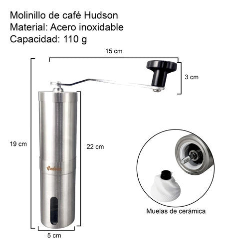 Molinillo de Café Manual Acero Inoxidable