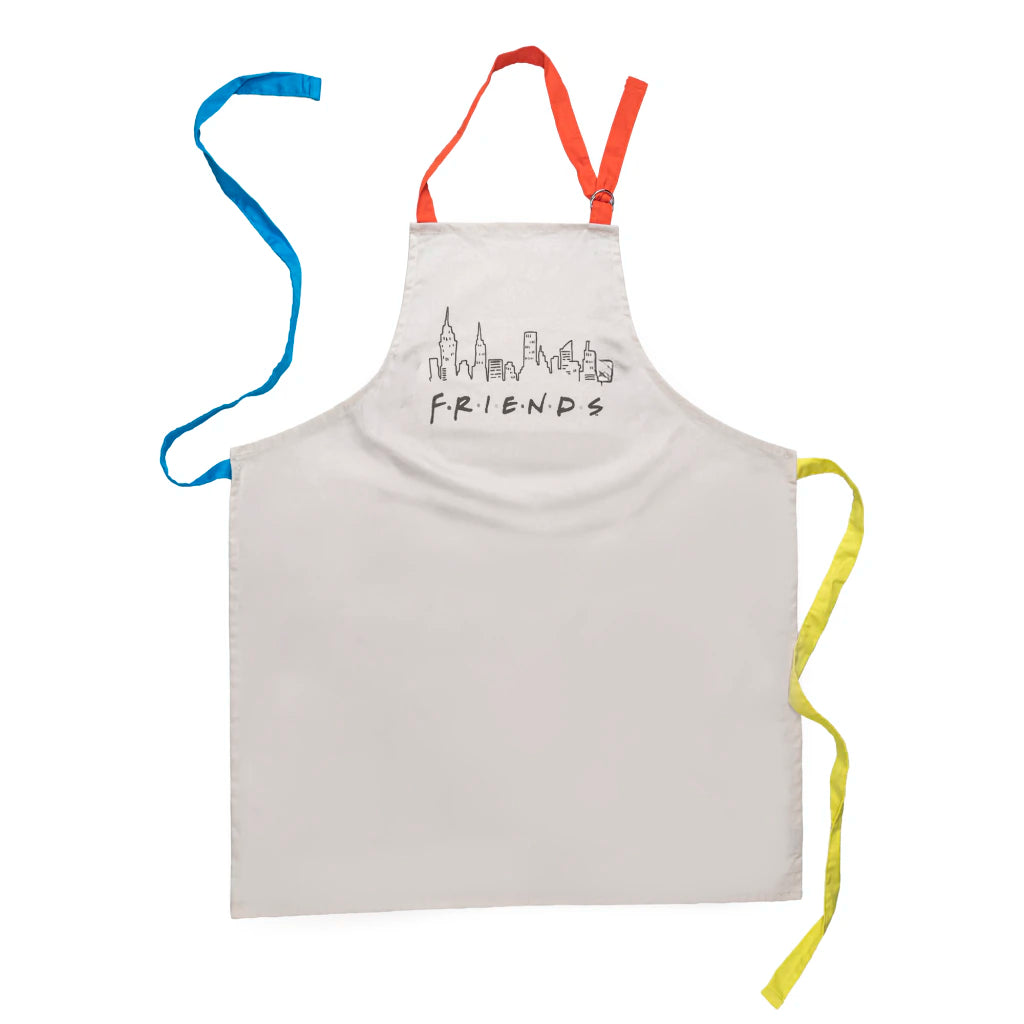 Delantal De Cocina Algodón Y Poliéster Línea Friends Blanco