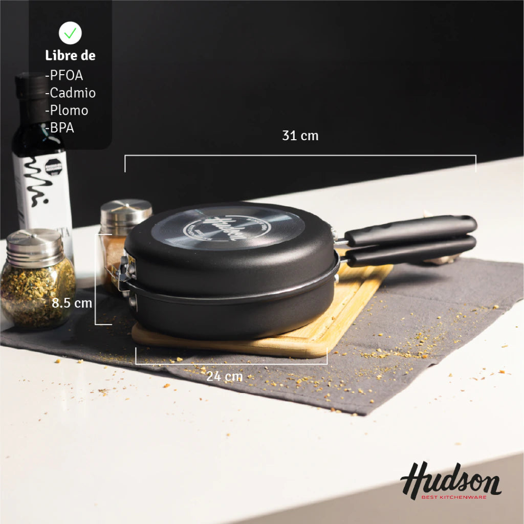 Sartén Negra Doble 24cm Daily de Aluminio c/ Antiadherente