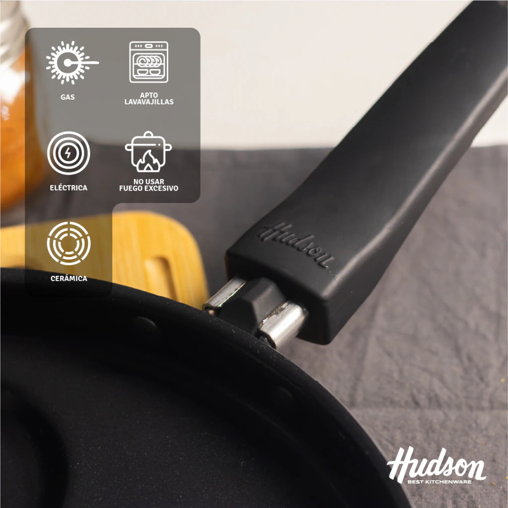 Sartén de Aluminio Daily 4 en 1 c/ Antiadherente para Huevos y Mini Tortillas