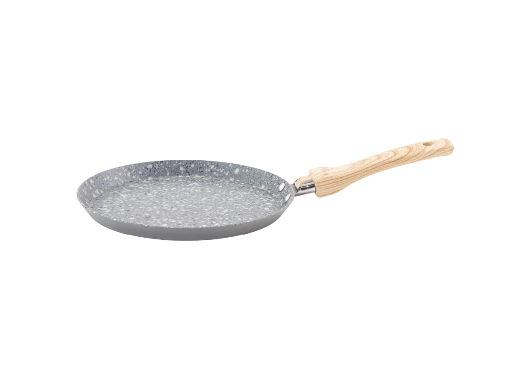 Nueva Panquequera Línea Granito 22cm C/Antiadherente Gris
