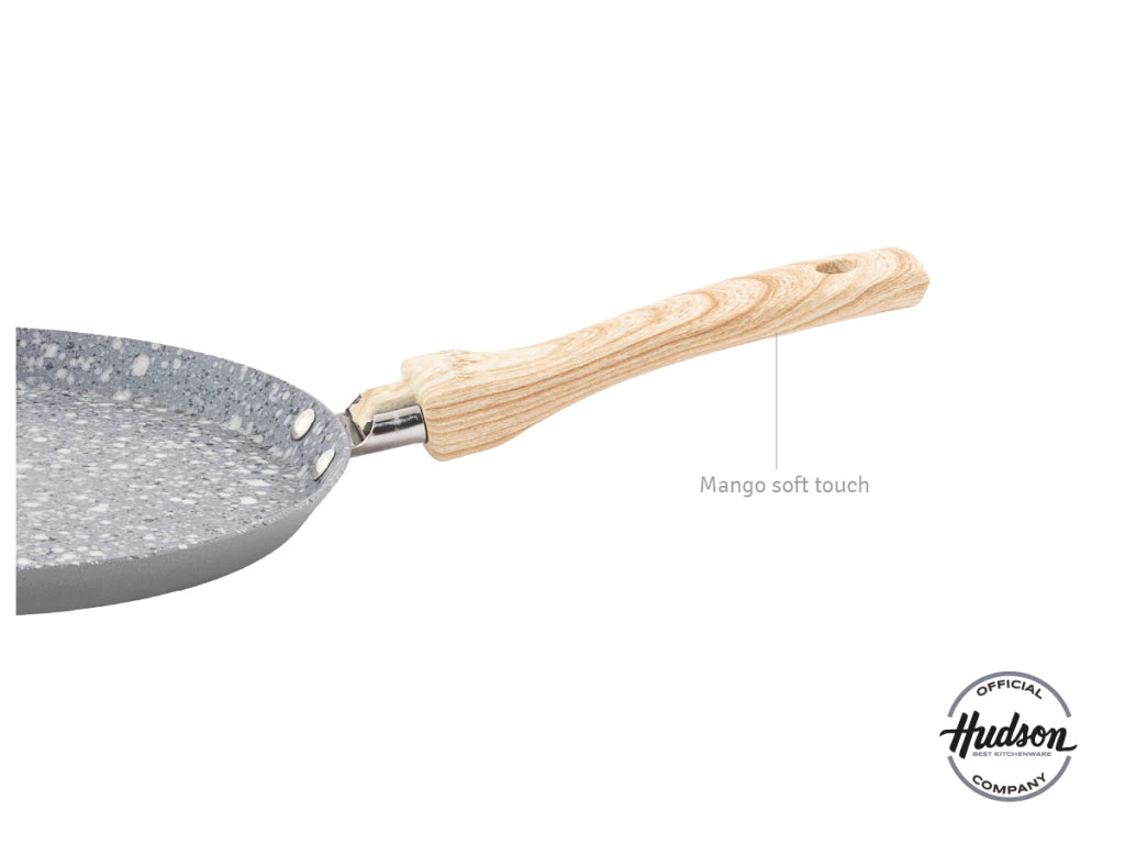 Nueva Panquequera Línea Granito 22cm C/Antiadherente Gris
