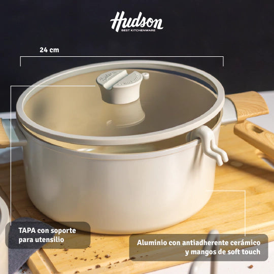 Batería De 5 Piezas Para Inducción Antiadherente Cerámico Línea Harmony