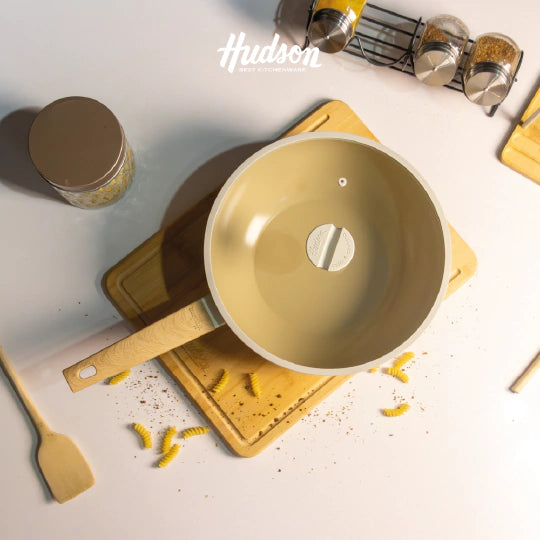 Wok De Aluminio Con Antiadherente Cerámico 28 Cm Línea Harmony