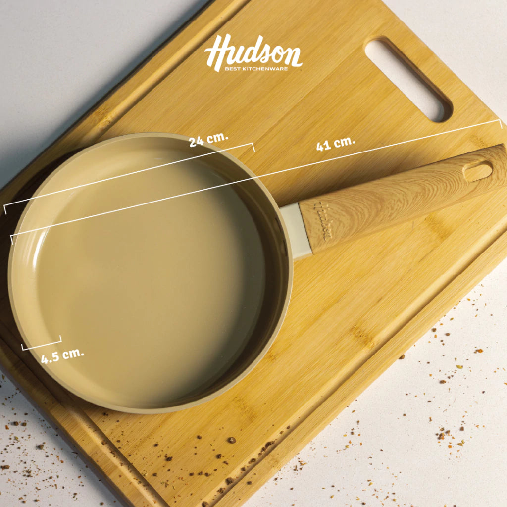 Sartén Aluminio Antiadherente Cerámico 24 Cm Harmony Beige