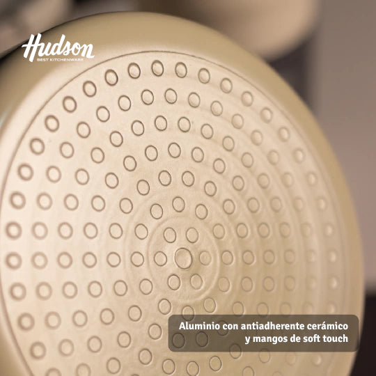 Jarro Hervidor Antiadherente Cerámico 14cm Harmony Hudson Beige
