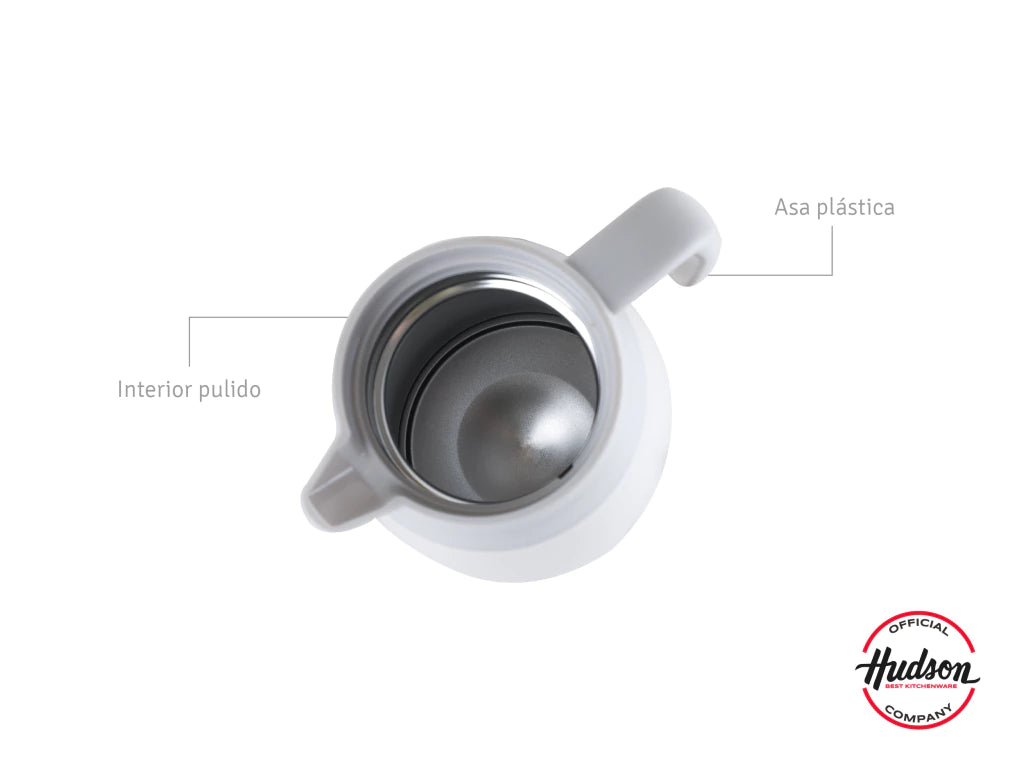 Jarra Conservadora de 2 litros+ Tapa Hermetica Acero Color Crema
