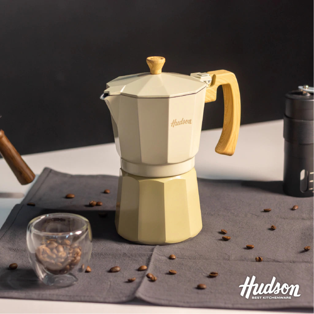 Cafetera Italiana Aluminio 450ml Línea Harmony 9 pocillos