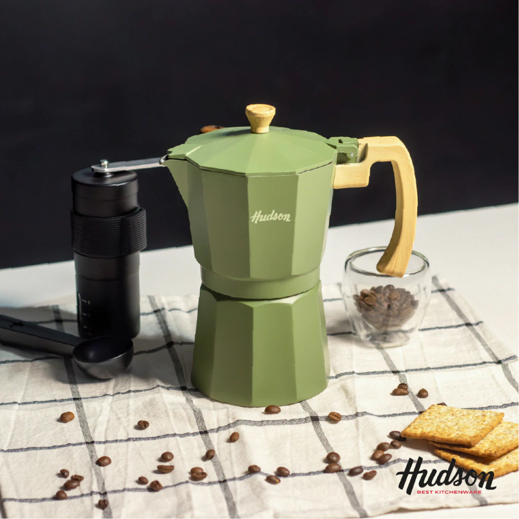 Cafetera Italiana de 450 ml Aluminio Línea Olive
