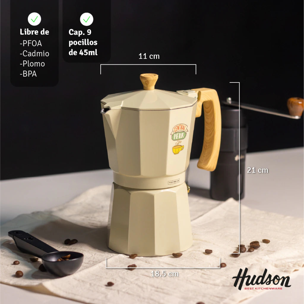Cafetera Italiana De Aluminio De 450ml Línea Friends