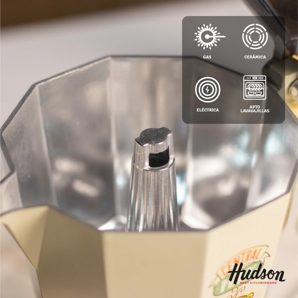 Cafetera Italiana De Aluminio De 450ml Línea Friends