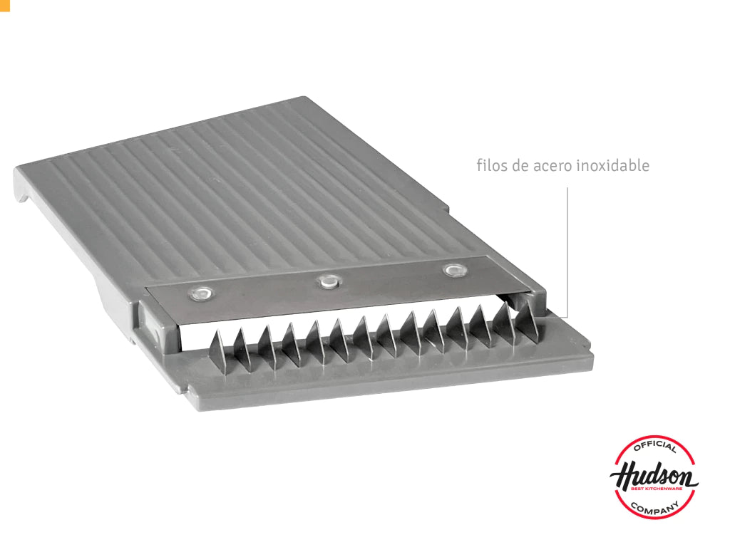 Mandolina 4 en 1 con contenedor plastico y filos de acero inoxidable